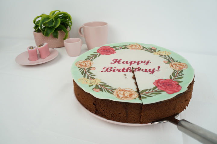 Runder Tortenaufleger