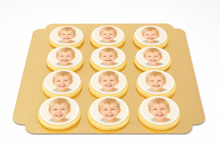 Foto-Keks, Rund (12 Stück)
