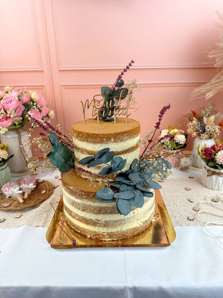 Naked Cake, Hochzeitstorte