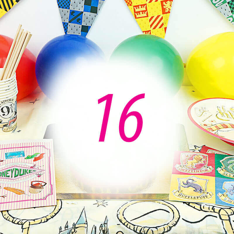Harry Potter® Partyset für 16 Personen - ohne Torte