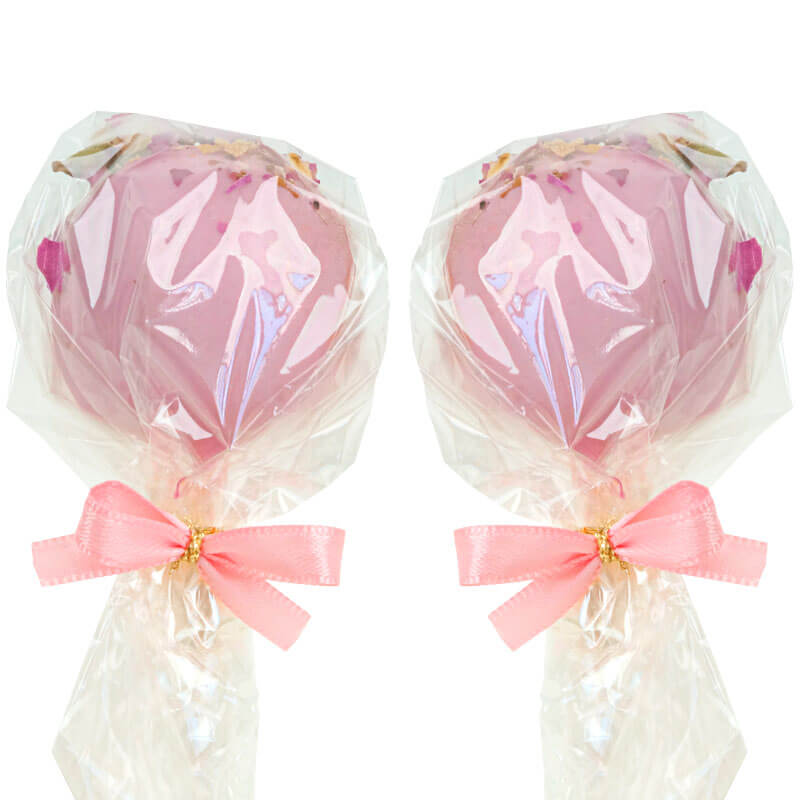 Rosa Rosenblüten Cake-Pops (12 Stück)