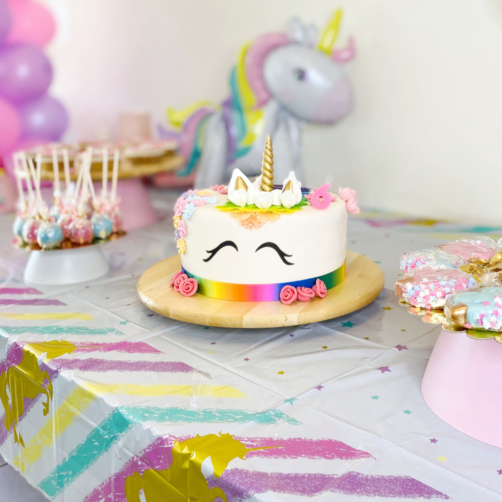 Regenbogen Einhorn-Deluxe-Torte - doppelte Höhe