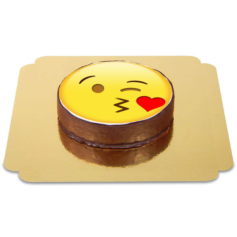 Emoticon Sachertorte Kuss