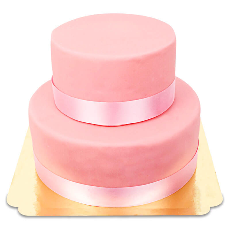 Pinke Deluxe Torte mit Tortenband