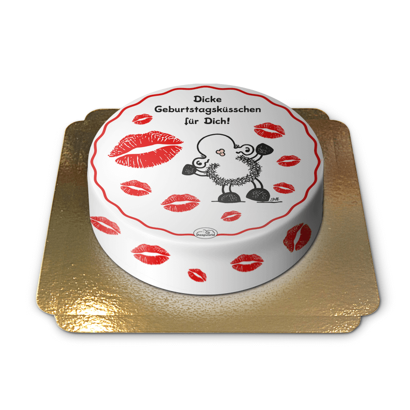 sheepworld Geburtstagsküsschen Torte