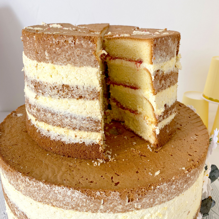 Naked Cake, Hochzeitstorte