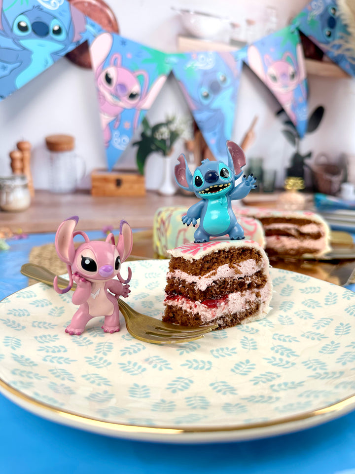 Angel & Stitch® auf tropischer Deluxe-Torte
