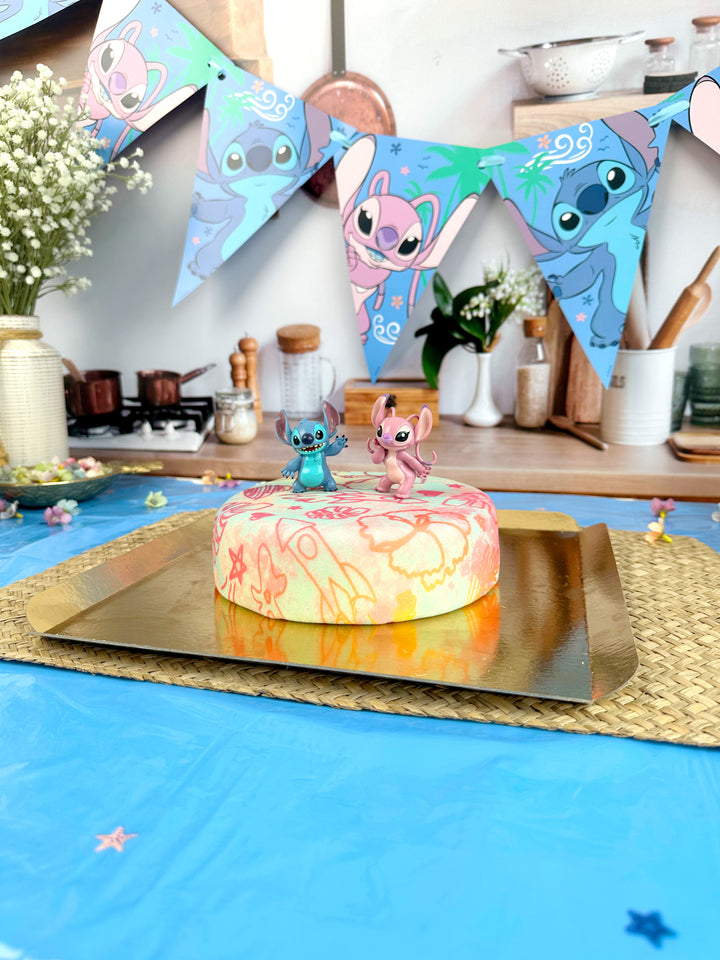 Angel & Stitch® auf tropischer Deluxe-Torte
