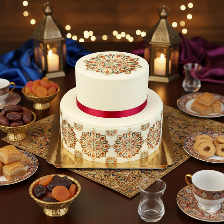 Deluxe Mandala Torte 2-stöckig