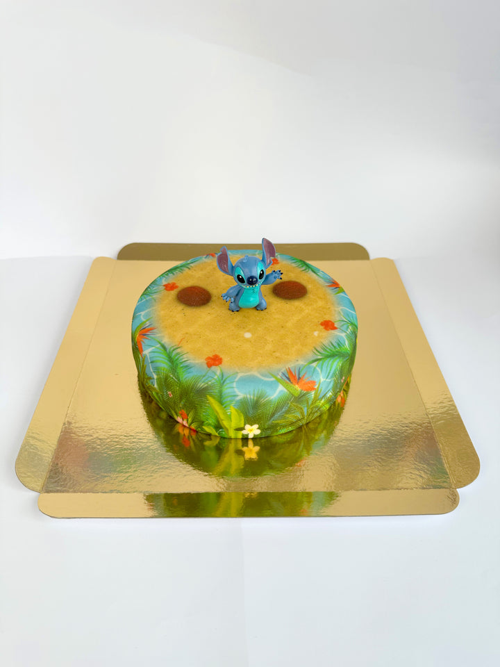 Stitch® auf Tropenstrand-Torte