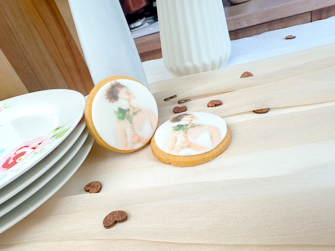 Foto-Keks, Rund (12 Stück)