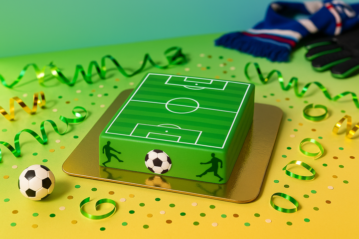 Fußballfeld-Torte