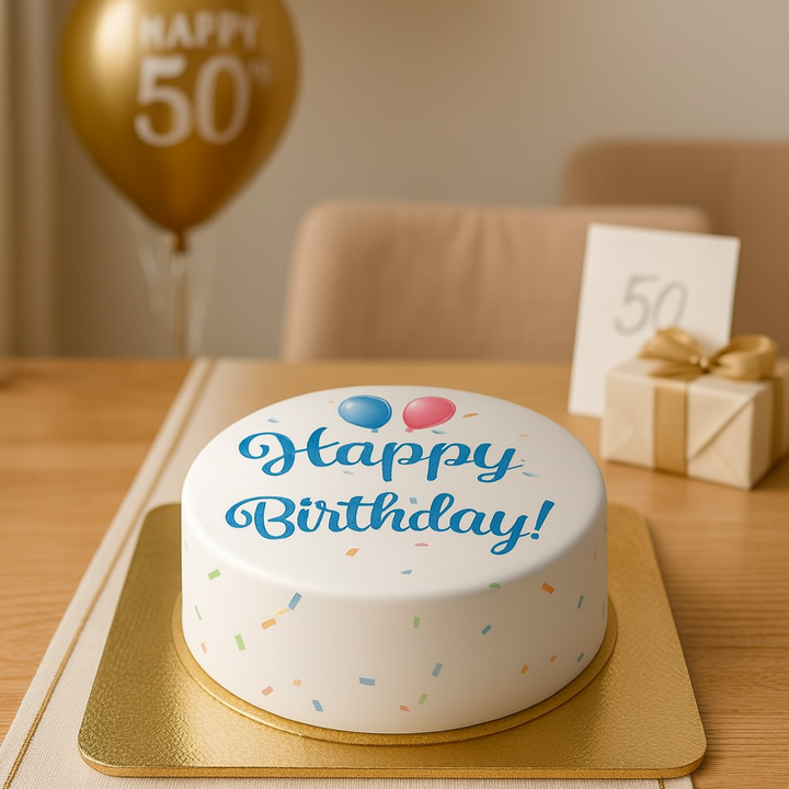 Happy Birthday Torte BLAU