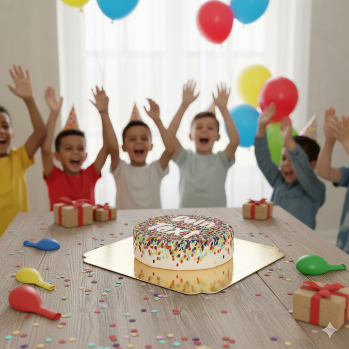Konfetti-Torte + individuelle Beschriftung