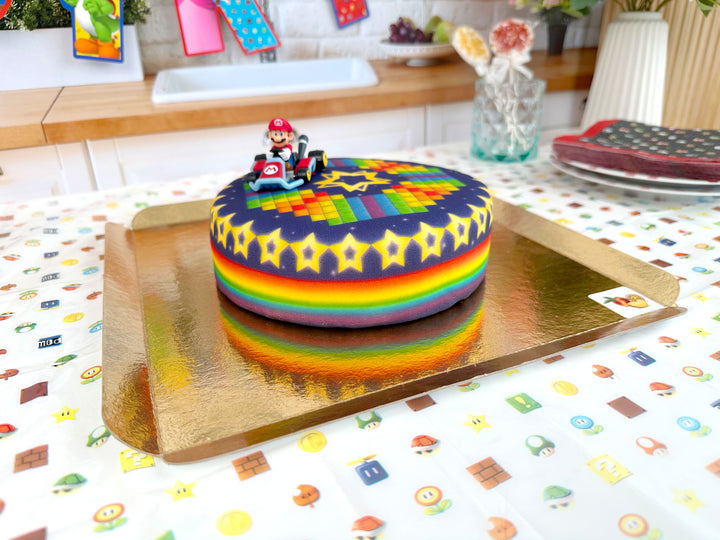 Mario Kart® auf Sternenstrecke-Torte