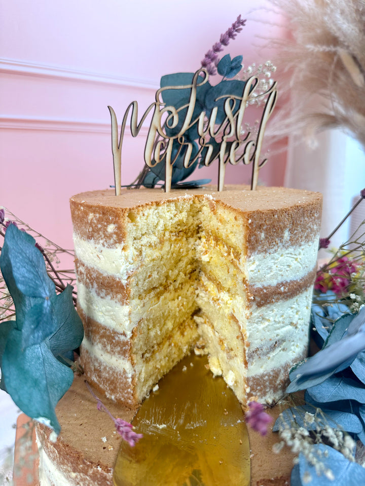 Naked Cake, Hochzeitstorte
