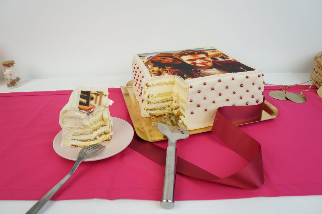 Quadratische Fototorte Deluxe