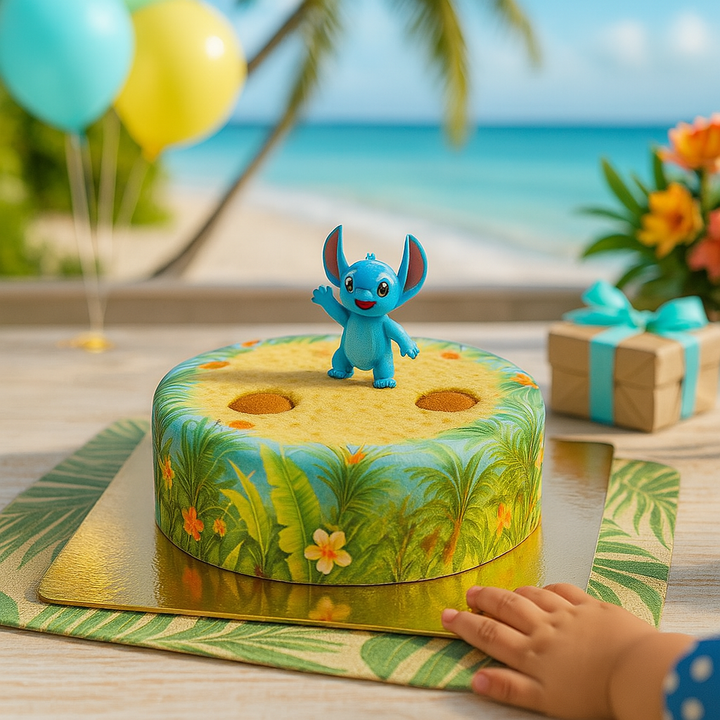 Stitch® auf Tropenstrand-Torte
