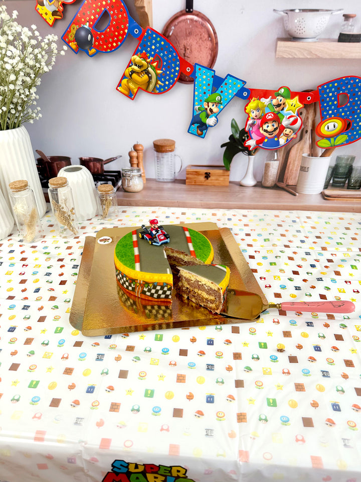 Mario Kart® auf Grasland-Rennstrecken-Torte