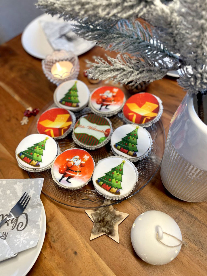 Weihnachts-Cupcakes, 9 Stück