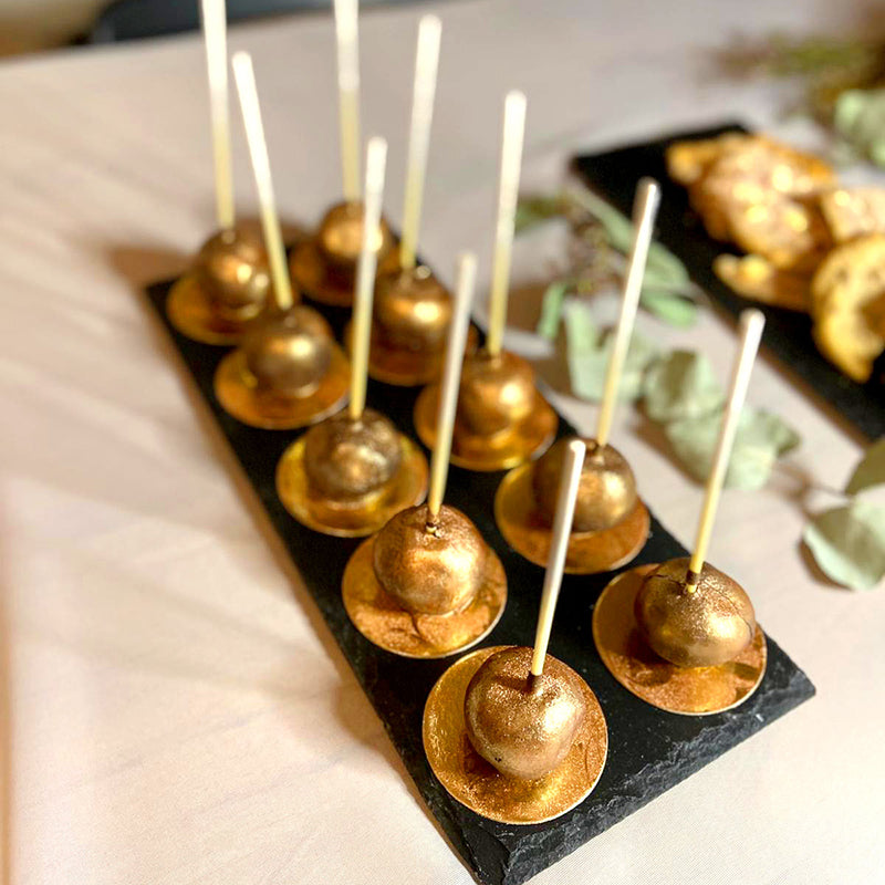 Goldene Deluxe Cake-Pops (10 Stück)