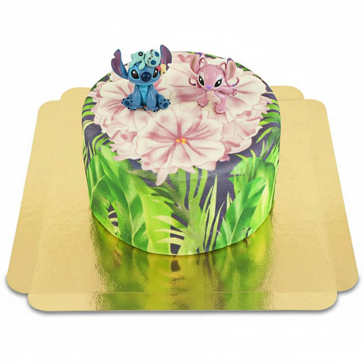 Angel & Stitch® auf tropischer Deluxe-Torte