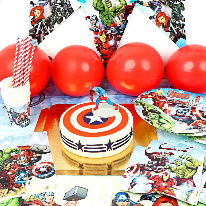 Avengers® Partyset inkl. Torte