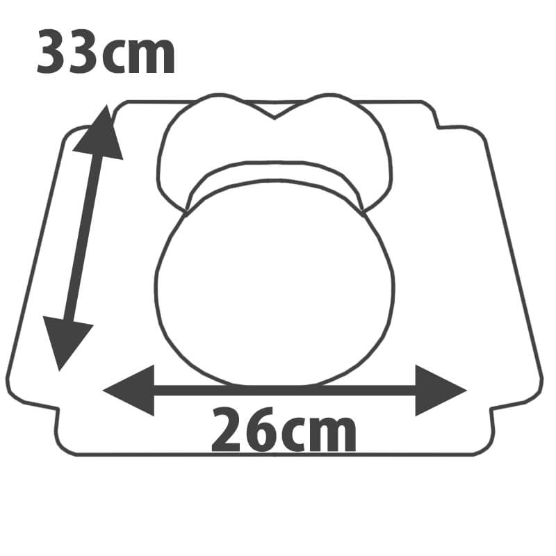 Babybauch-Torte mit gelbem Band