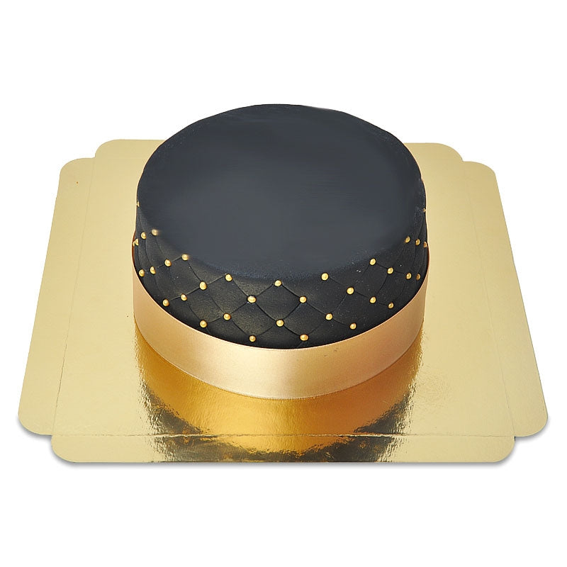 Schwarze Deluxe Torte - doppelte Höhe