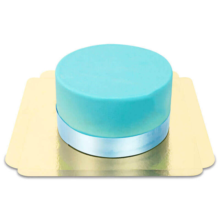 Blaue Deluxe Torte mit Tortenband