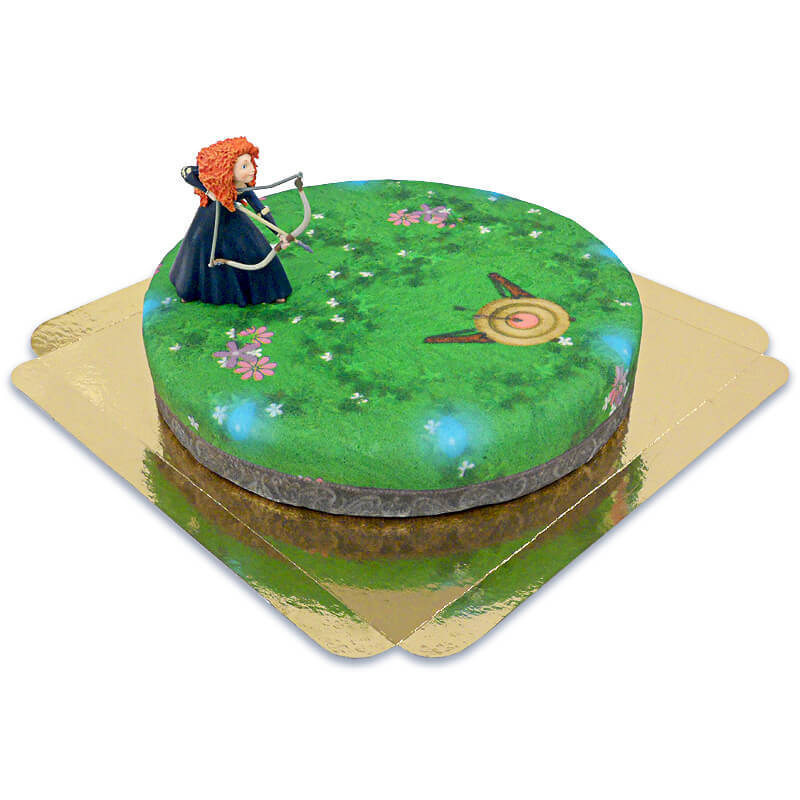 Merida®-Figur auf Zielscheiben-Torte