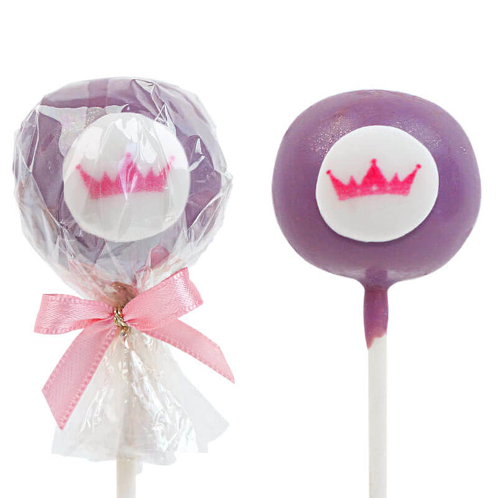 Einfarbige bunte Cake-Pops mit Logo (12 Stück)