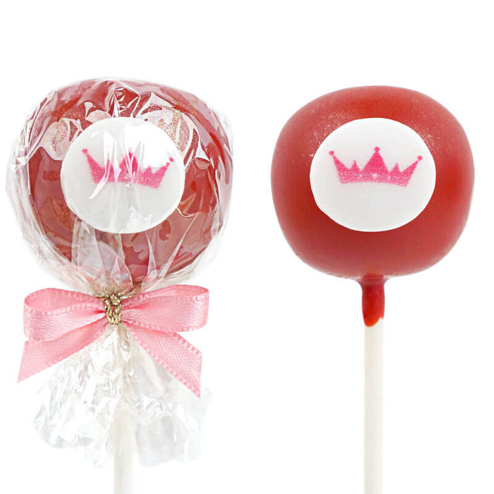 Einfarbige bunte Cake-Pops mit Logo (12 Stück)