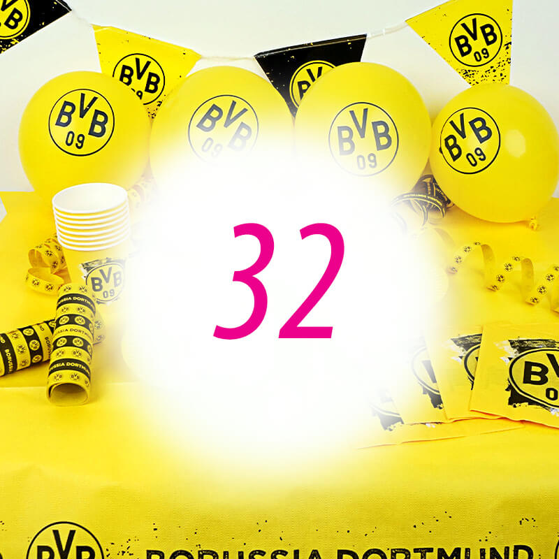 BVB Partyset für 32 Personen - ohne Torte