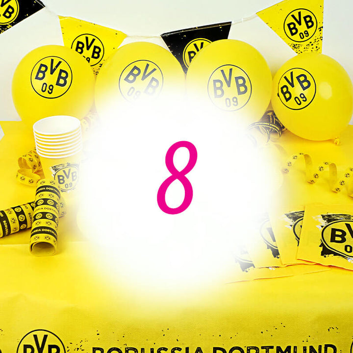 BVB Partyset für 8 Personen - ohne Torte