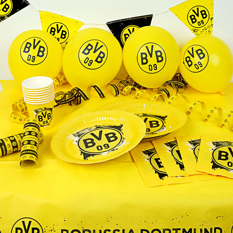 BVB Partyset für 8 Personen - ohne Torte