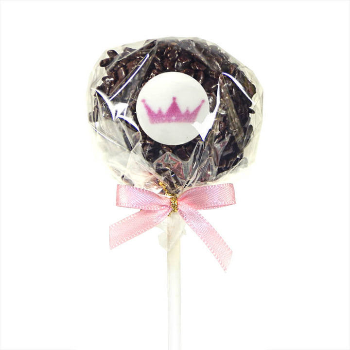 12 Cake-Pops mit Logo, Red Velvet & Chocolate Chips