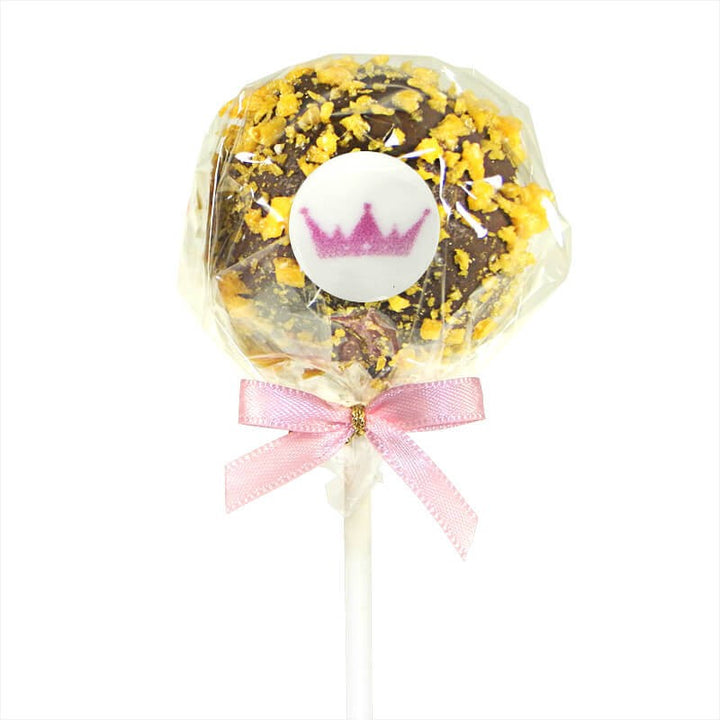 12 Cake-Pops mit Logo, Orange- & Erdbeer-Crisp