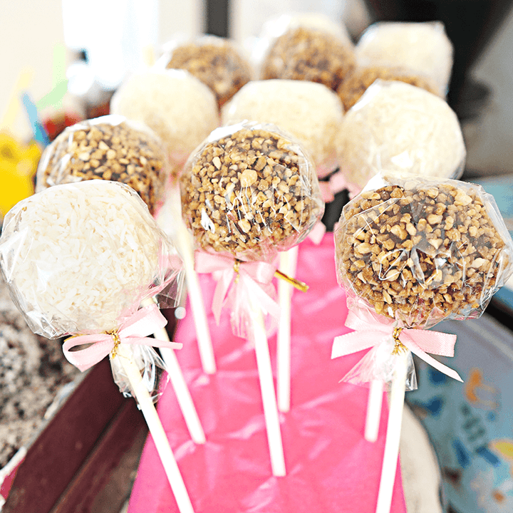 Cake-Pops Hasel- und Kokosnuss (12 Stück)