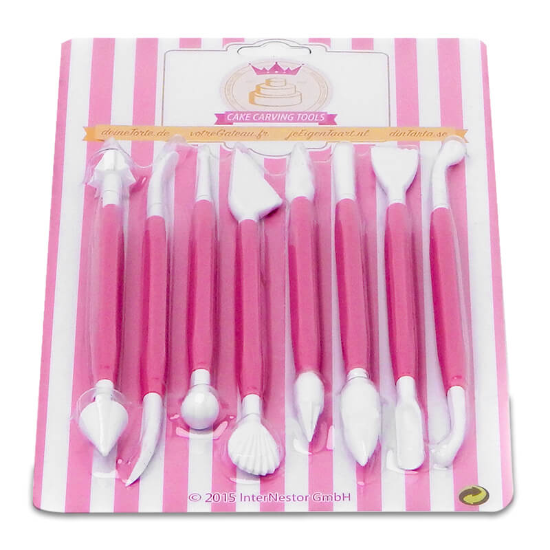 Rollfondant Set 7 Farben inkl. Tortenwerkzeug-Kombi