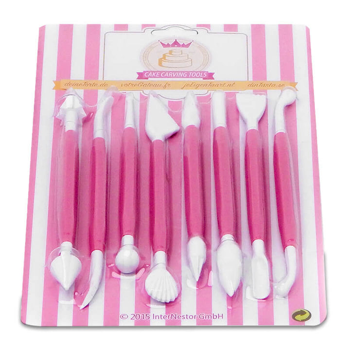 Rollfondant Set 7 Farben inkl. Tortenwerkzeug-Kombi