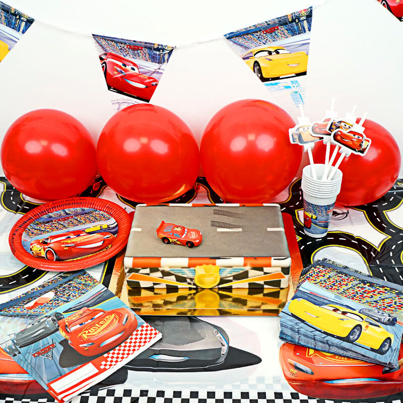 Partyset Cars® - inkl. Torte