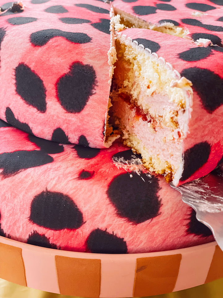 Pinke Leopard-Muster Torte