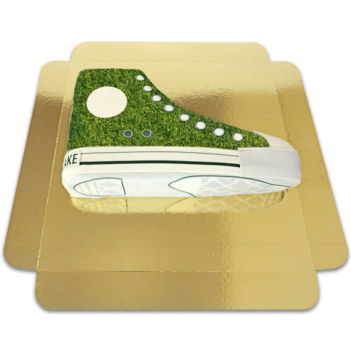 Gras-Muster Sneaker-Torte