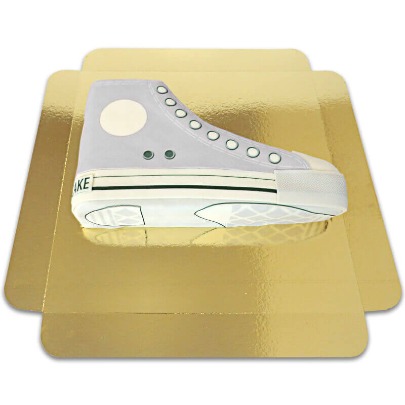 Graue Sneaker-Torte