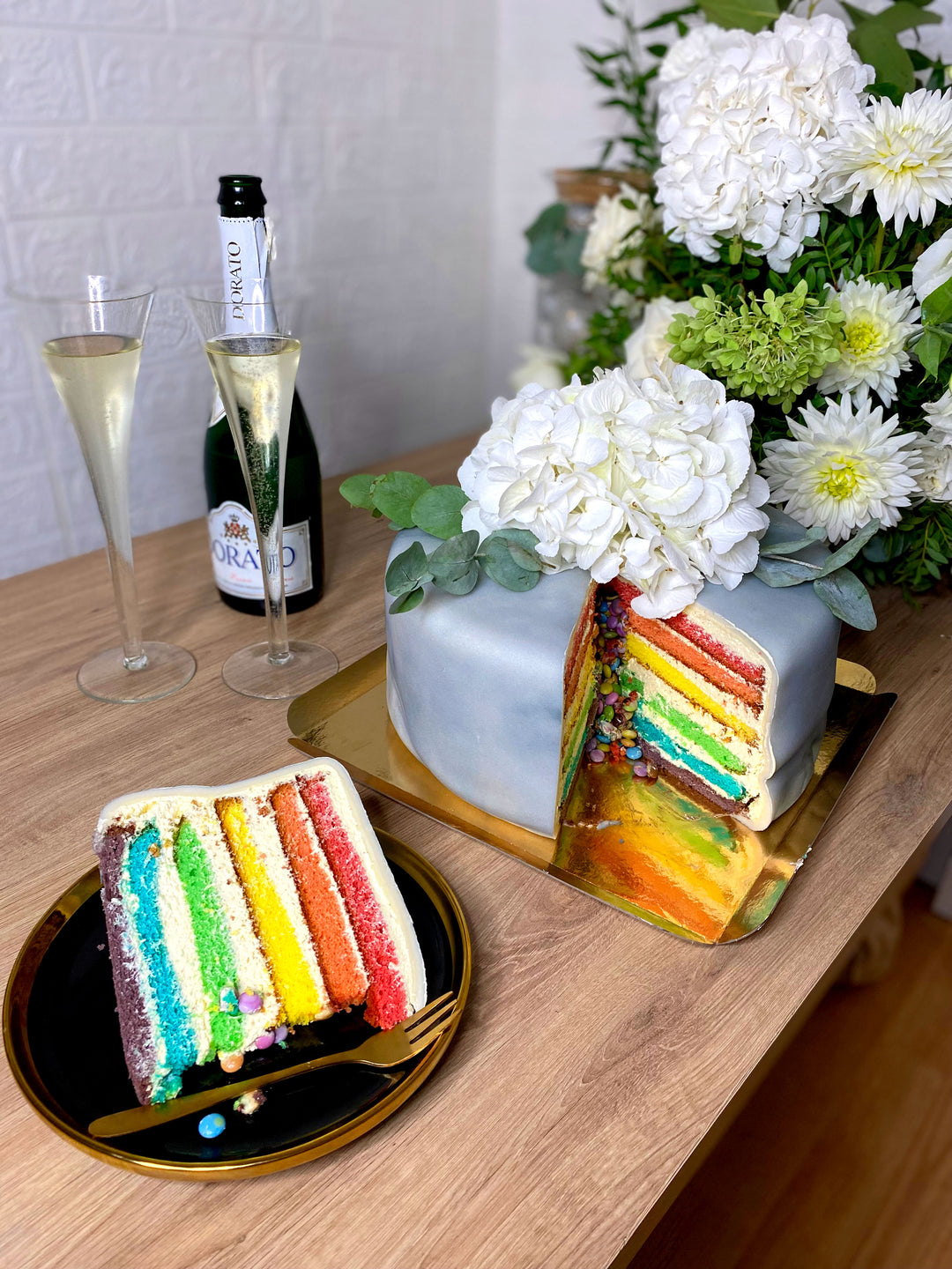 Deluxe Marmormuster-Torte - doppelte Höhe