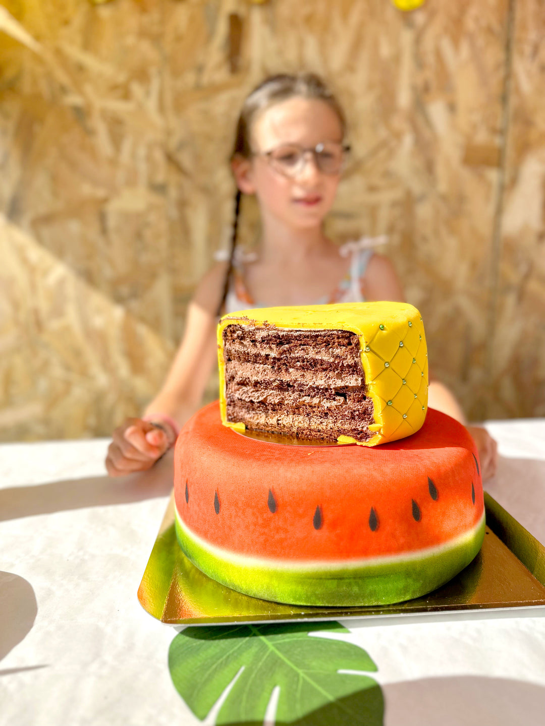 Melonen-Ananas-Torte