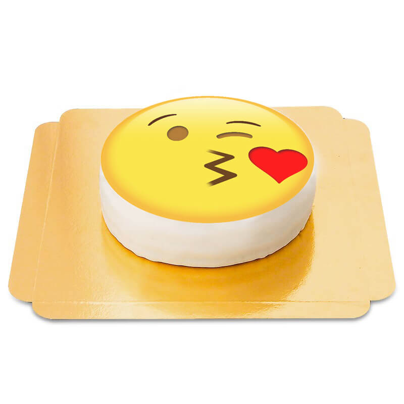 Küssendes Emoji-Torte