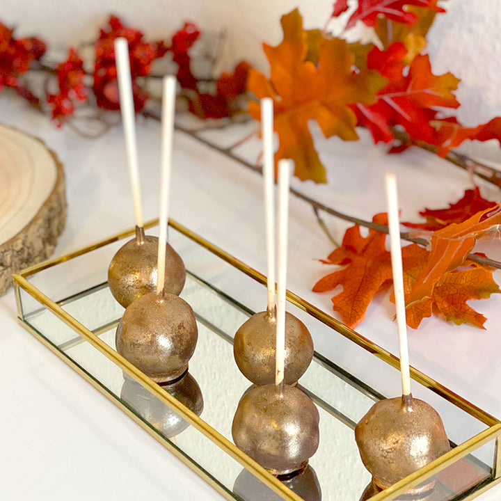 Goldene Deluxe Cake-Pops (10 Stück)