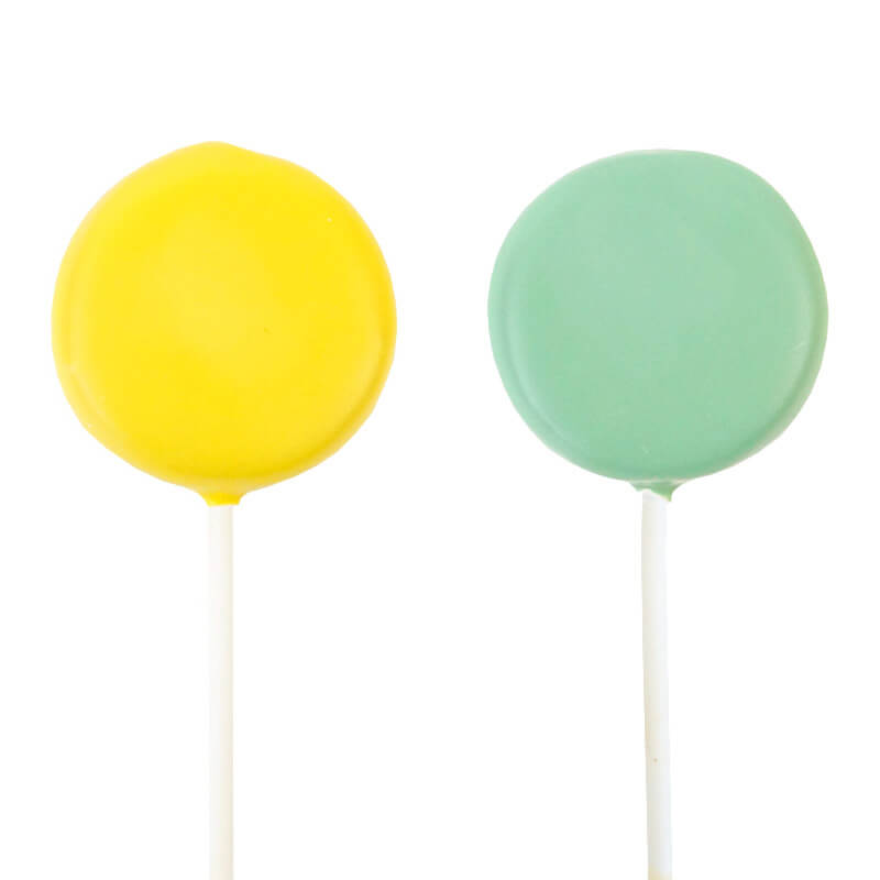 Bunte Flatpops in 2 Farben (2x6 Stück)